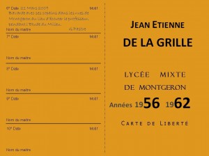 Carte de Liberté Modèle 60-61